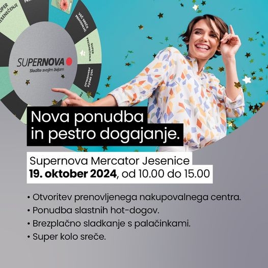 V soboto otvoritev prenovljenega centra Supernove Mercator Jesenice