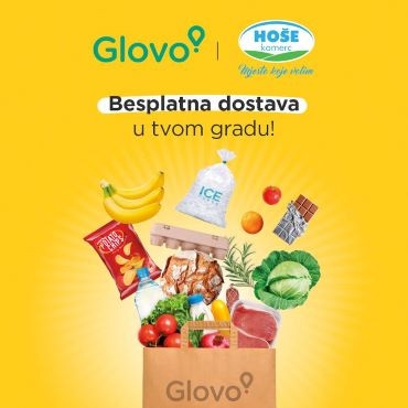 Hoše komerc in Glovo začela s sodelovanjem