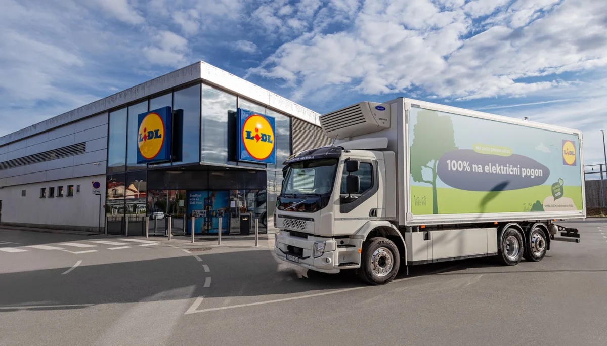 Hrvaška: Lidl predstavil prvi električni tovornjak