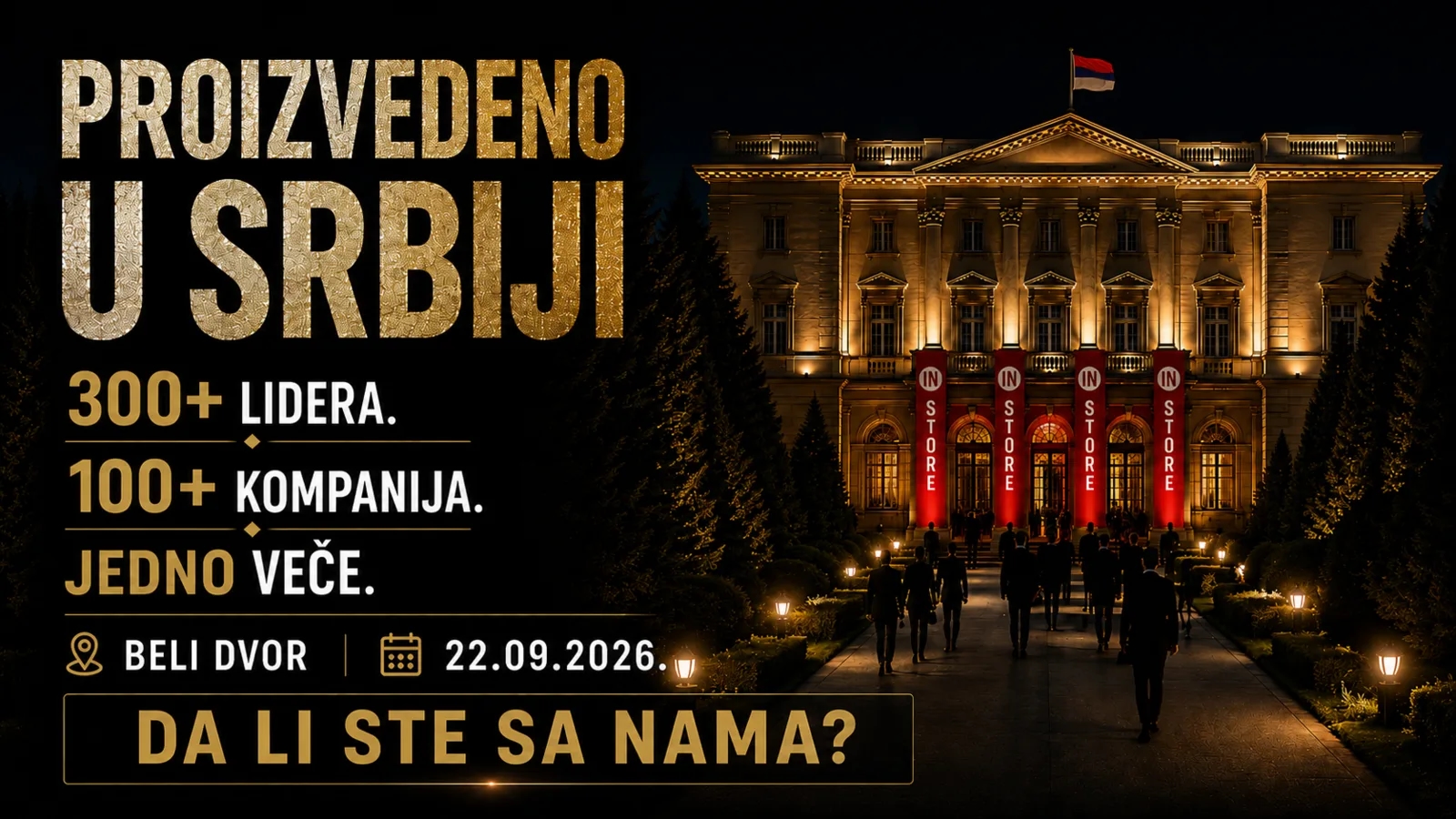 Srbija: IN STORE 22.septembra na beograjskem Belem dvoru združuje vodilne predstavnike FMCG industrije
