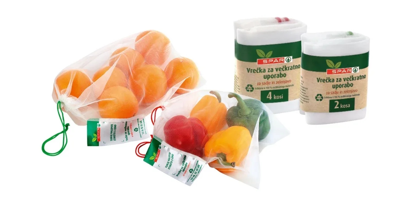 Spar oktobra spodbuja uporabo mrežastih vrečk za večkratno uporabo