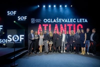  SOZ že drugič zapored podelil družbi Atlantic Droga Kolinska nagrado Oglaševalec leta