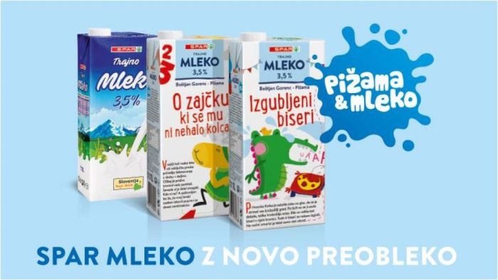 Mleko Spar z novo preobleko
