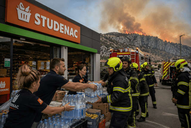 Hrvaška: Studenac na požarišča poslal več kot pol tone hrane in skoraj 5.000 litrov vode