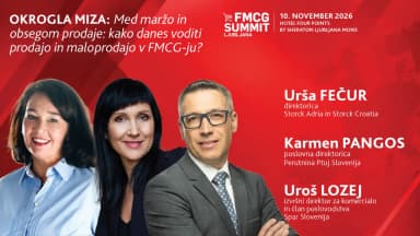 Udeleženci 2. okrogle mize na 6. FMCG Summit-u Ljubljana
