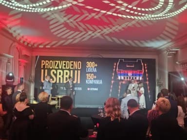 Srbija: Več kot 300 vodilnih na prvem dogodku »Proizvedeno u Srbiji«
