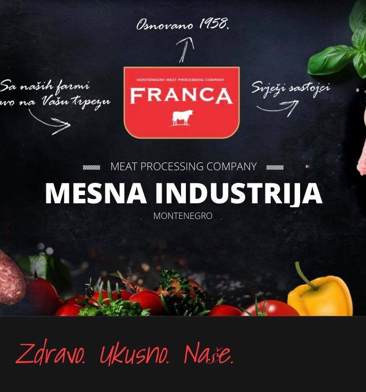 Črna gora: Prihodki 10 največjih podjetij mesne industrije dosegli 207 milijonov evrov