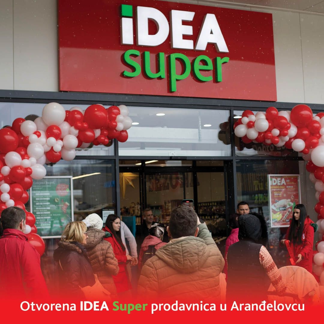 Srbija: Ideo Super odprli v Aranđelovcu