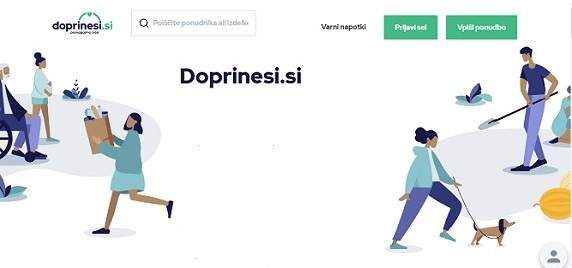 DoPrinesi.si, spletna stran, ki povezuje