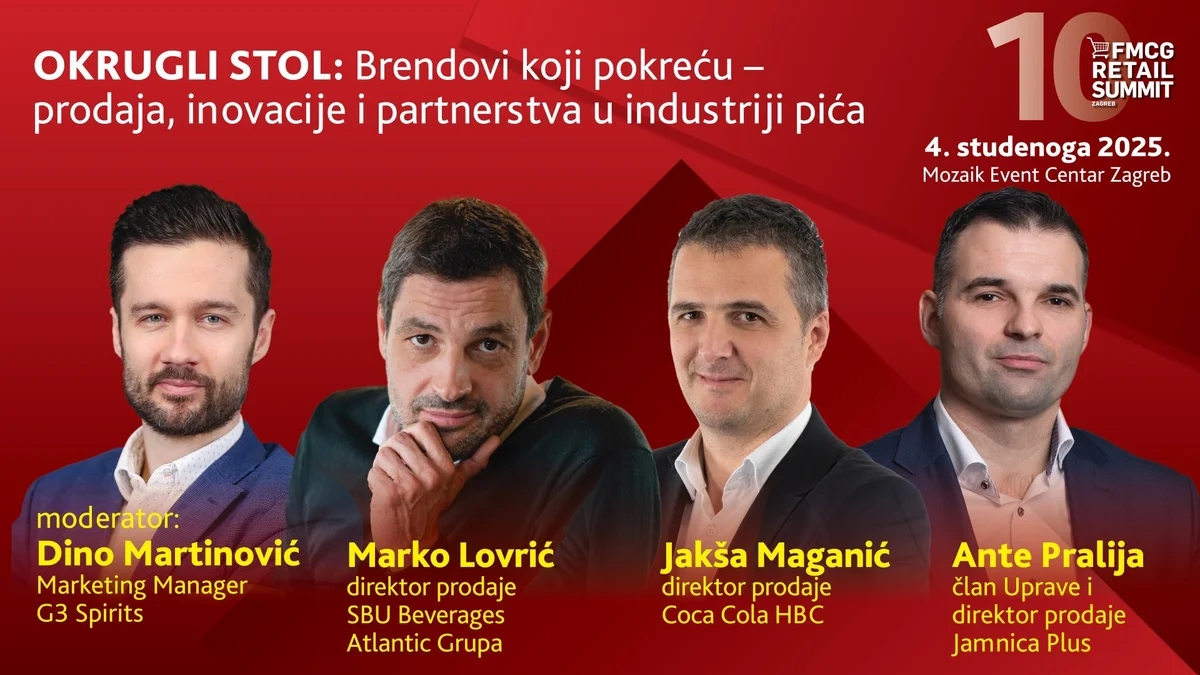 Hrvaška: 10. FMCG Retail Summit, 4. novembra, Mozaik Event Centar, Zagreb