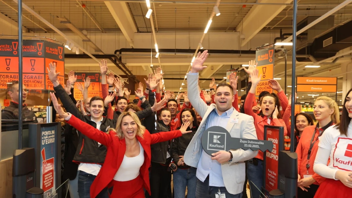 Hrvaška: Kaufland je odprl trgovino v dubrovniški Župi