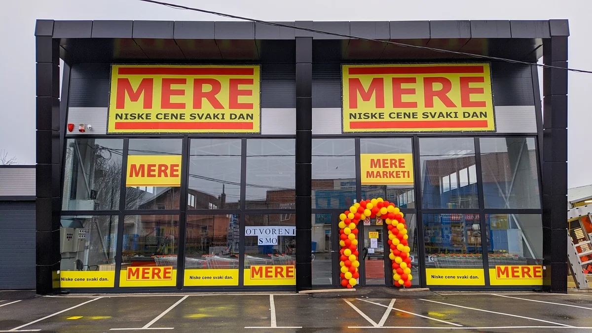 Srbija: Mere odpira megamarket v Leskovcu