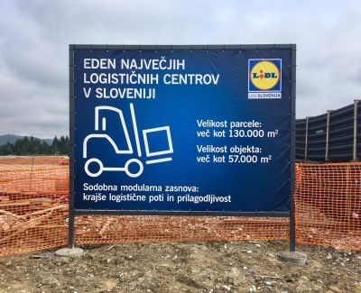 Položitev temeljnega kamna za Lidlov logistični center v Arji vasi