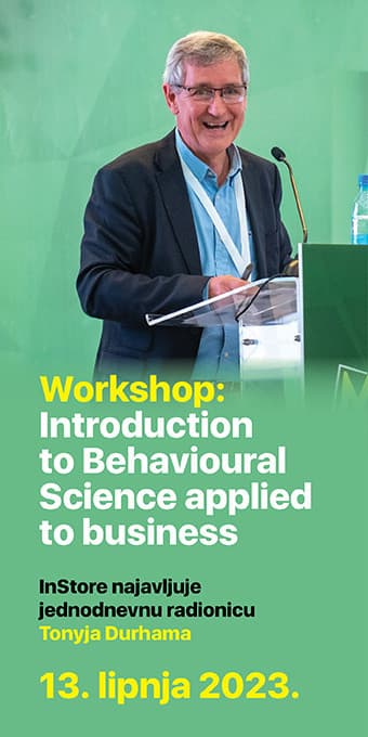 EKSKLUZIVNA ENODNEVNA DELAVNICA (15. 2. 2024): Shopper Psychology and Claims development - predavatelj Tony Durham, eden vodilnih svetovnih strokovnjakov za FMCG industrijo