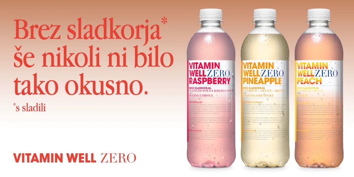 PROMOCIJSKO SPOROČILO: Vitamin Well predstavlja novo generacijo osvežitve brez sladkorja – Vitamin Well Zero